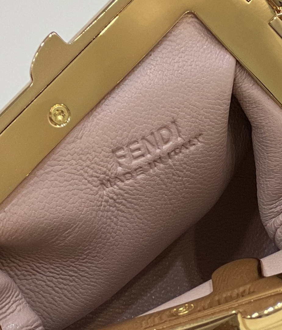 Fendi 7AS051 Nano Fendi First Charm Charm in pink nappa leather