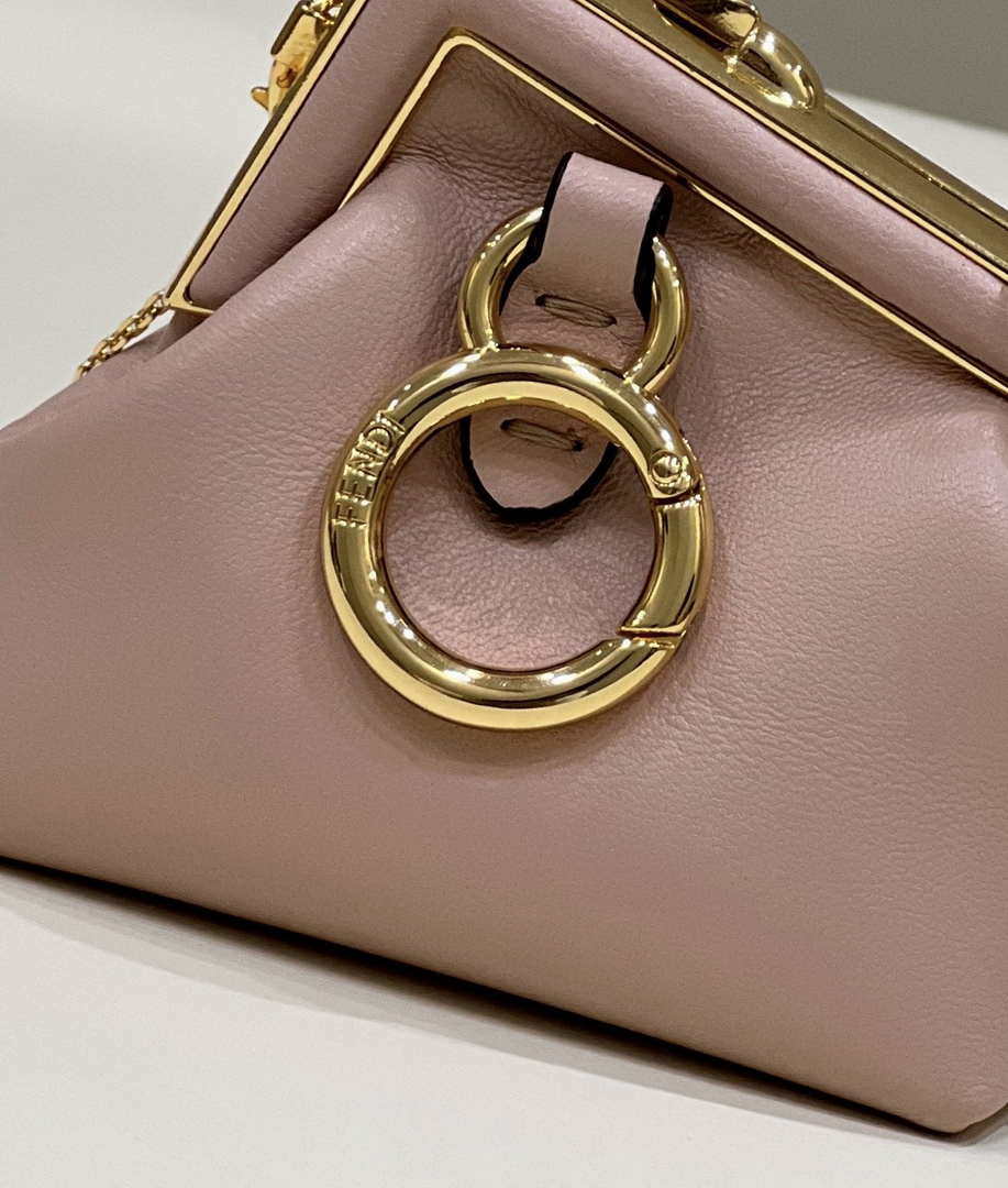 Fendi 7AS051 Nano Fendi First Charm Charm in pink nappa leather