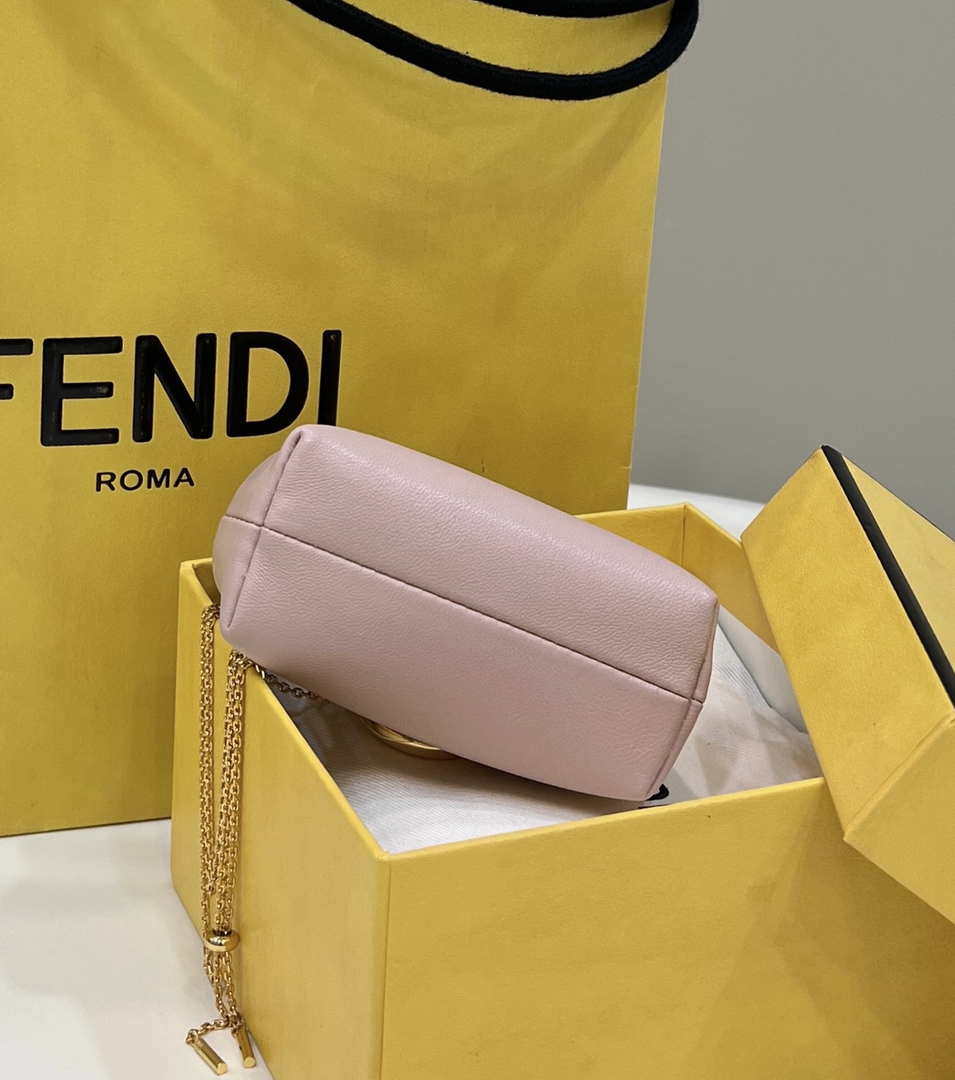 Fendi 7AS051 Nano Fendi First Charm Charm in pink nappa leather - Default Title - View 8