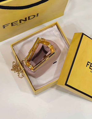 Fendi 7AS051 Nano Fendi First Charm Charm in pink nappa leather - Default Title - View 9