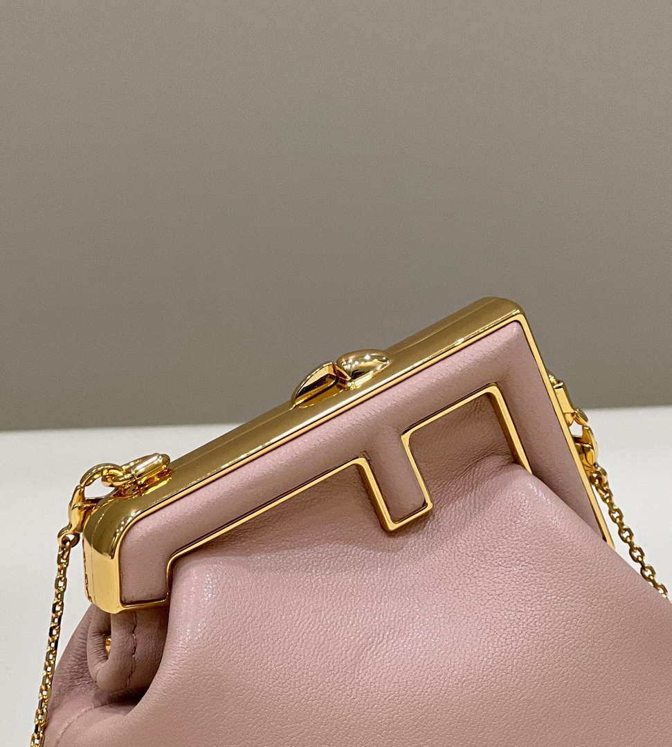 Fendi 7AS051 Nano Fendi First Charm Charm in pink nappa leather - Default Title - View 11