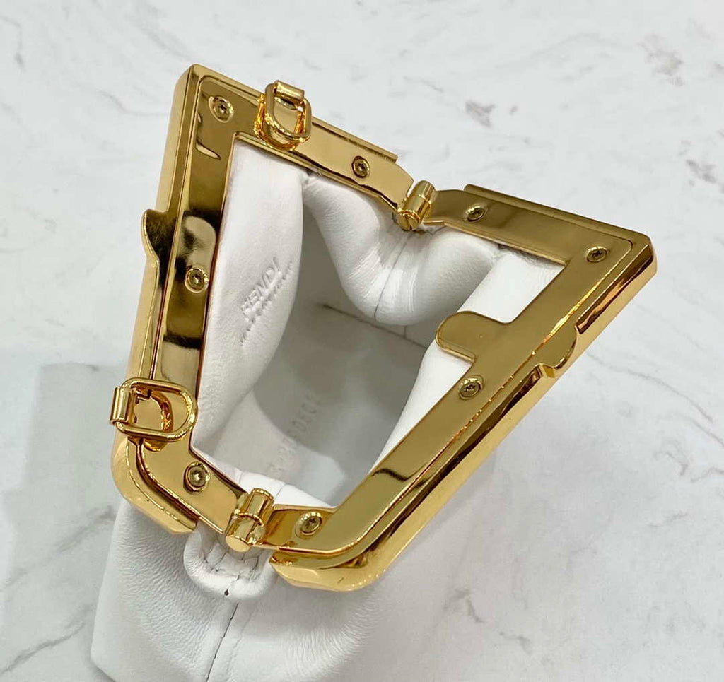 Fendi 7AS051 Nano Fendi First Charm Charm in White nappa leather