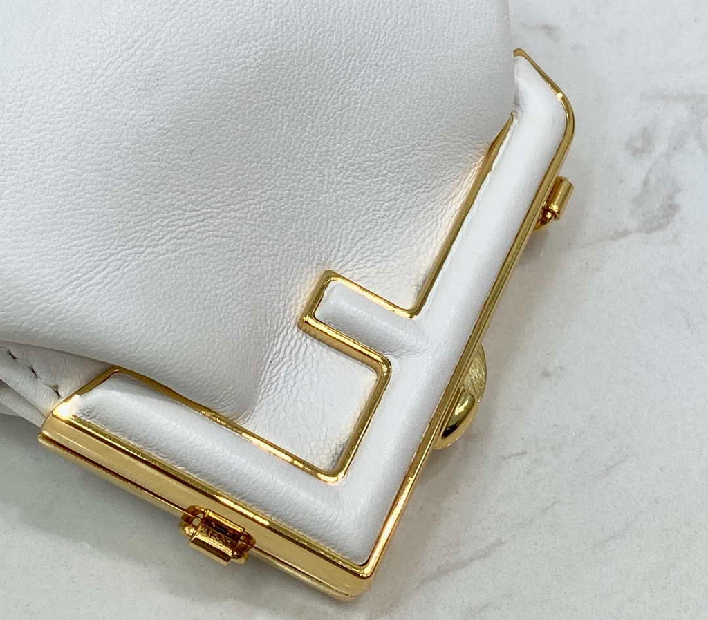 Fendi 7AS051 Nano Fendi First Charm Charm in White nappa leather