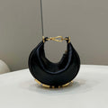 Fendi 7AS089 Nano Fendigraphy Black Crocodile leather Charm 80083S - Default Title - View 1