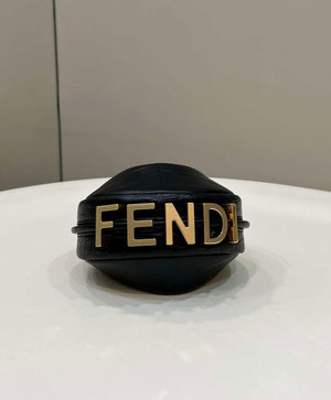 Fendi 7AS089 Nano Fendigraphy Black Crocodile leather Charm 80083S - Default Title - View 4