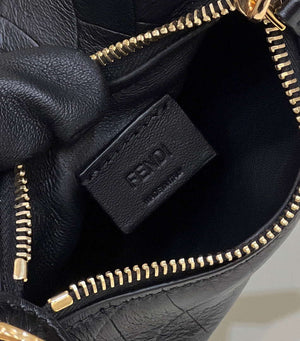 Fendi 7AS089 Nano Fendigraphy Black Crocodile leather Charm 80083S - Default Title - View 7
