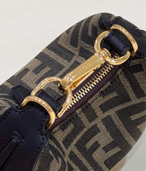 Fendi 7AS089 Nano Fendigraphy coffee Brown leather Charm 80056S - Default Title - View 4