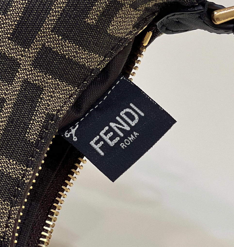 Fendi 7AS089 Nano Fendigraphy coffee Brown leather Charm 80056S - Default Title - View 9