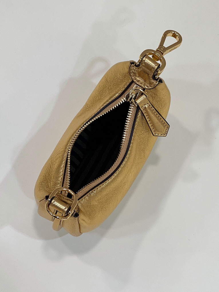 Fendi 7AS089 Nano Fendigraphy Gold leather Charm 80056S - Default Title - View 6