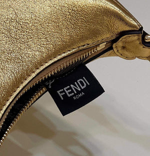Fendi 7AS089 Nano Fendigraphy Gold leather Charm 80056S - Default Title - View 8