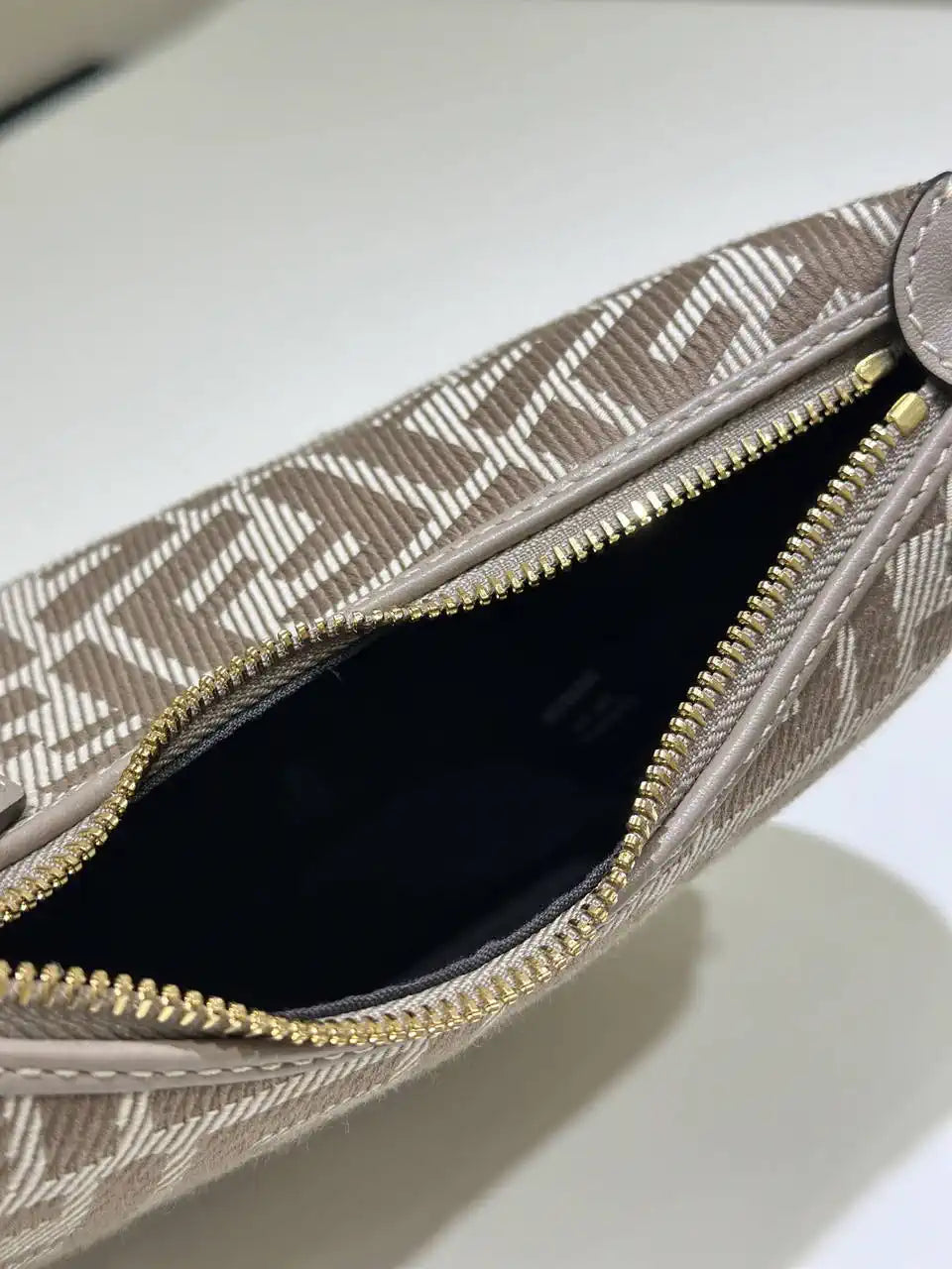 Fendi 7AS089 Nano Fendigraphy Gray Leather Charm 80056S