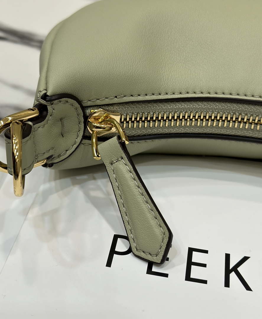 Fendi 7AS089 Nano Fendigraphy Green Leather Charm 80056S