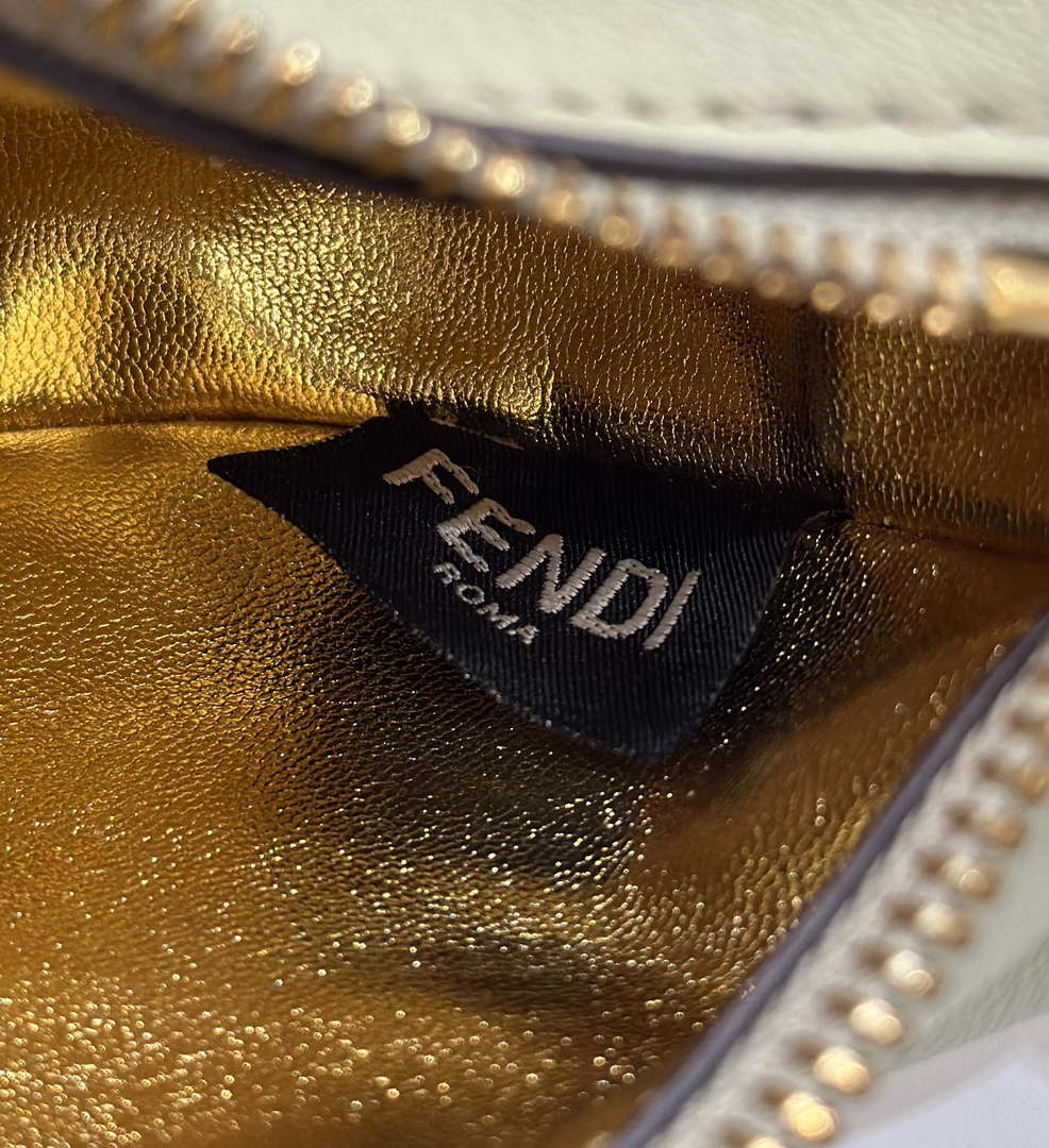 Fendi 7AS089 Nano Fendigraphy Green Leather Charm 80056S
