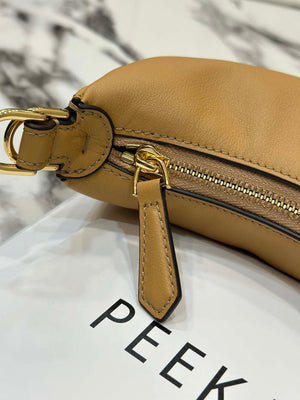Fendi 7AS089 Nano Fendigraphy Tan Leather Charm 80056S - Default Title - View 7