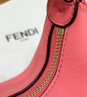 Fendi 7AS089 Nano Fendigraphy Rose Pink Leather Charm 80056S - Default Title - View 6