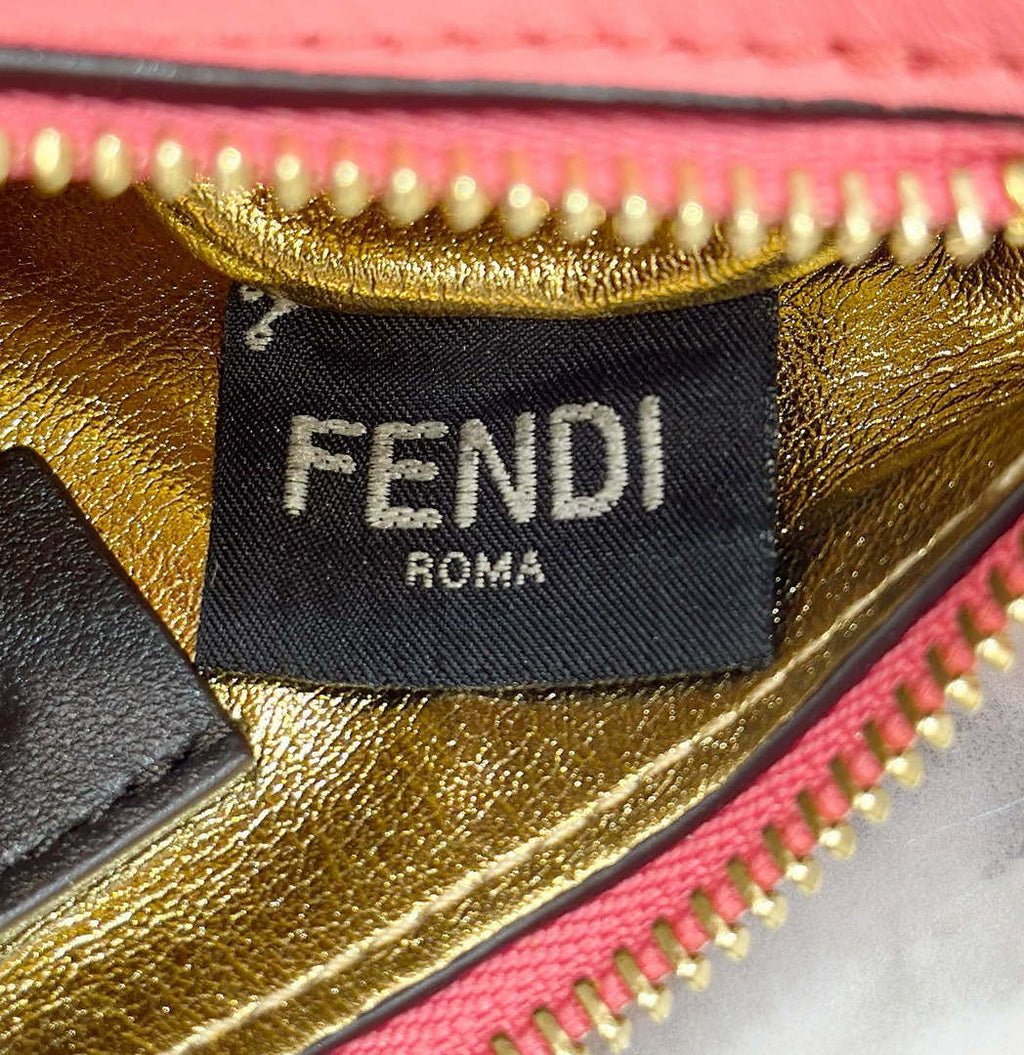 Fendi 7AS089 Nano Fendigraphy Rose Pink Leather Charm 80056S
