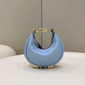 Fendi 7AS089 Nano Fendigraphy Light blue leather Charm 80056S - Default Title - View 1