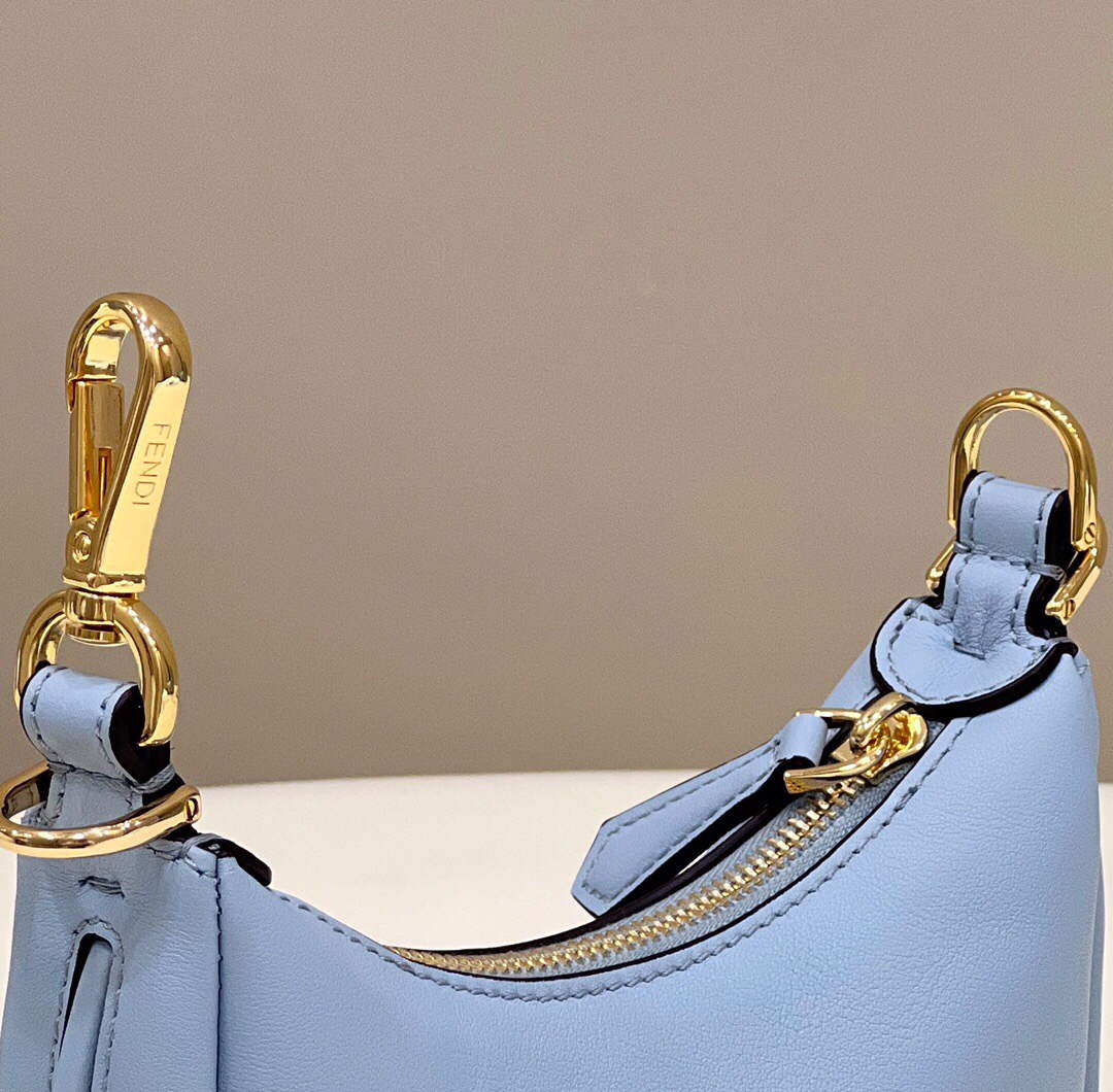 Fendi 7AS089 Nano Fendigraphy Light blue leather Charm 80056S - Default Title - View 6
