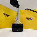 Fendi 7AS173 Fendi First Sight Black leather Nano bag - Default Title - View 1