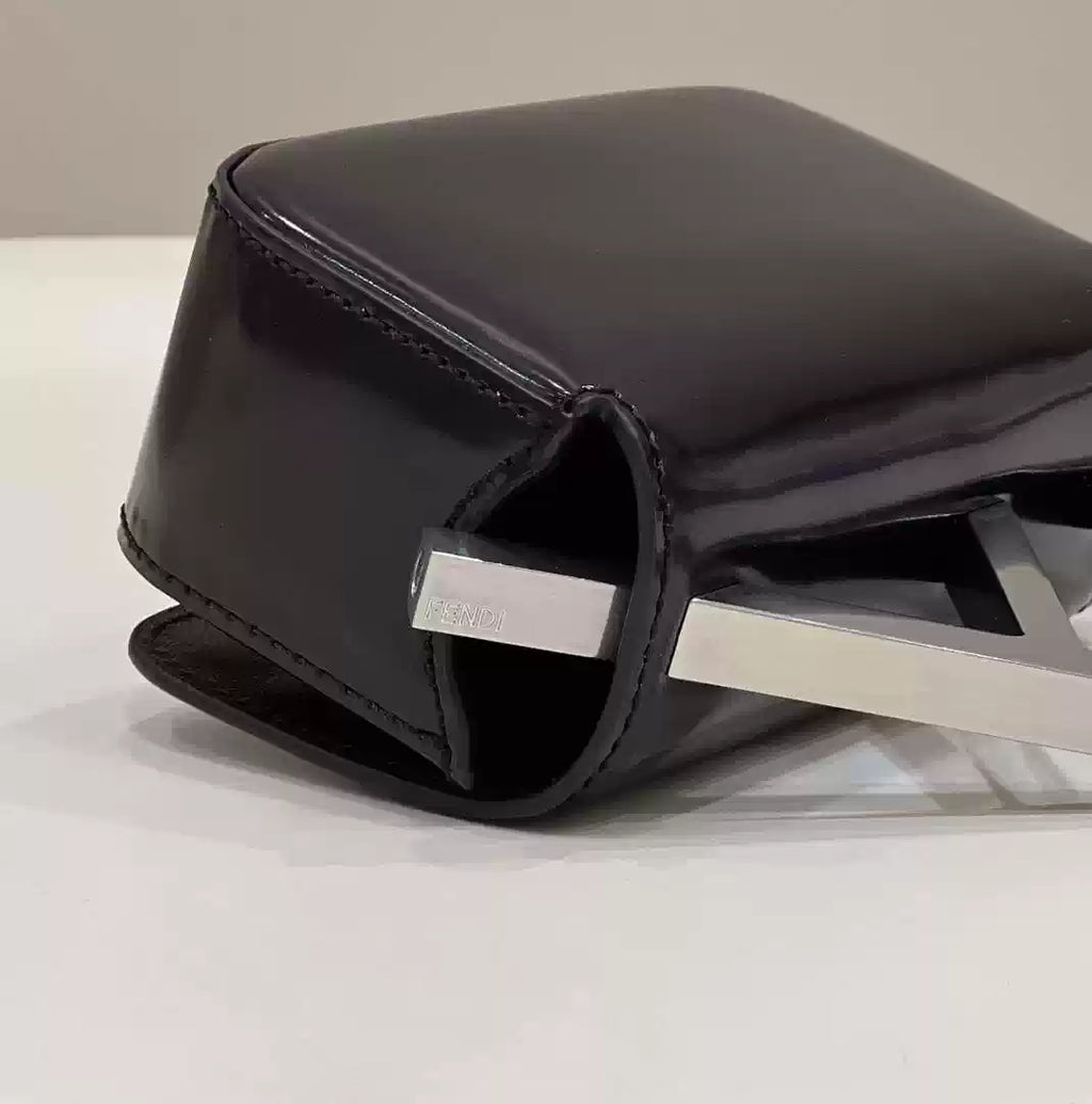 Fendi 7AS173 Fendi First Sight Black leather Nano bag