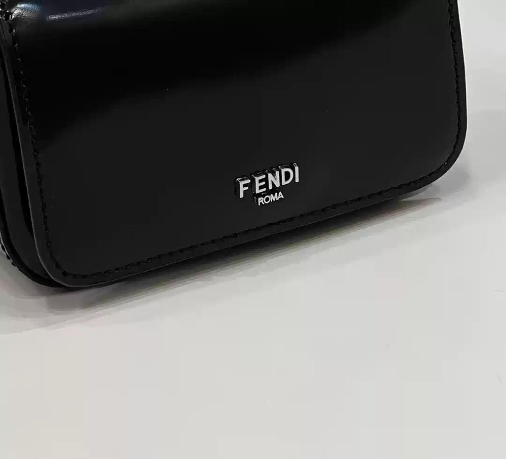 Fendi 7AS173 Fendi First Sight Black leather Nano bag