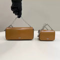 Fendi 7AS173 Fendi First Sight Brown leather Nano bag - Default Title - View 1