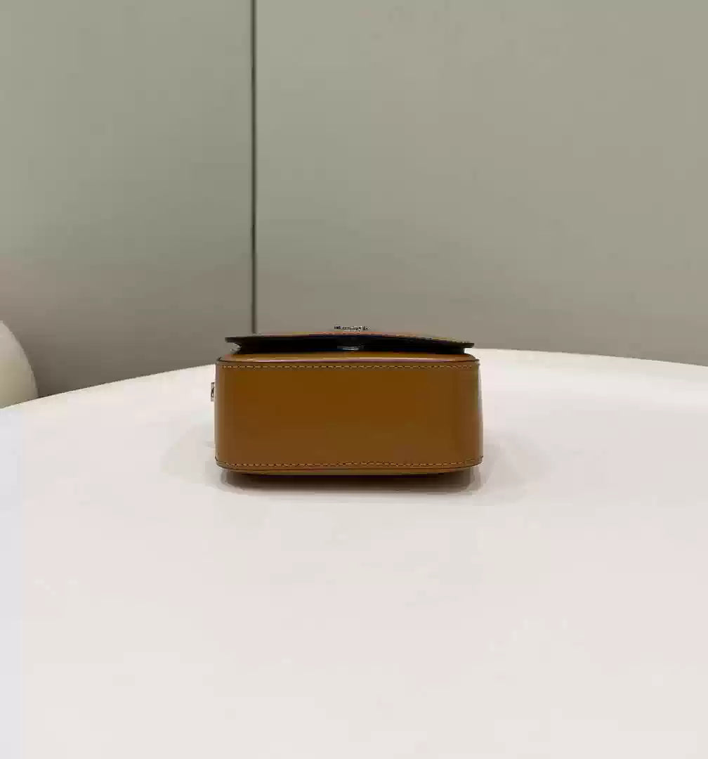 Fendi 7AS173 Fendi First Sight Brown leather Nano bag
