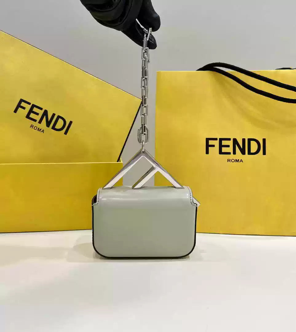 Fendi 7AS173 Fendi First Sight Light Green leather Nano bag