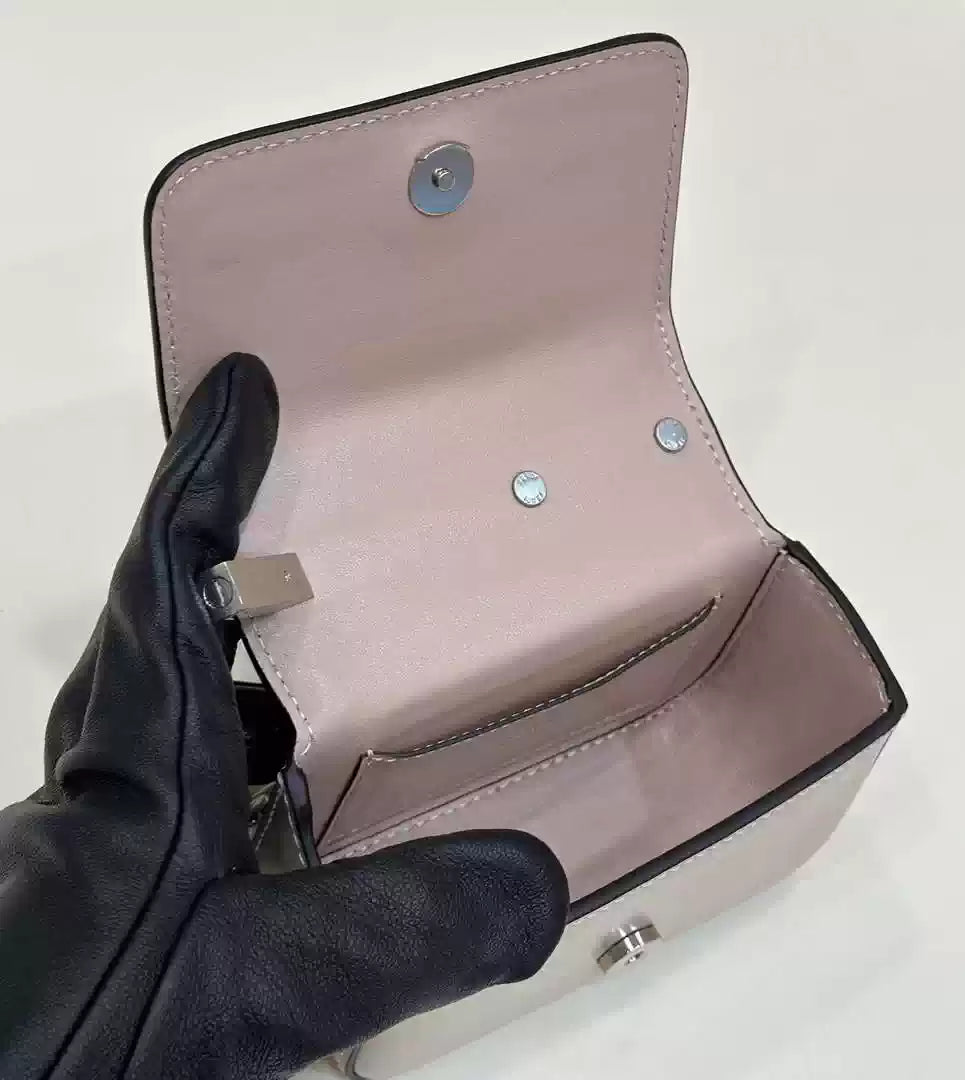Fendi 7AS173 Fendi First Sight Light Pink leather Nano bag - Default Title - View 9