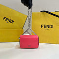 Fendi 7AS173 Fendi First Sight Red leather Nano bag - Default Title - View 1