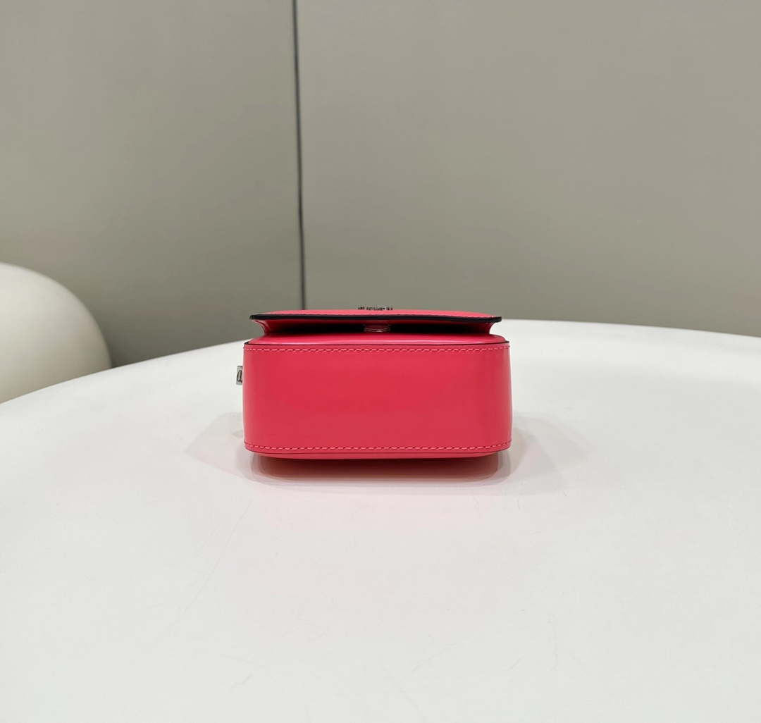 Fendi 7AS173 Fendi First Sight Red leather Nano bag