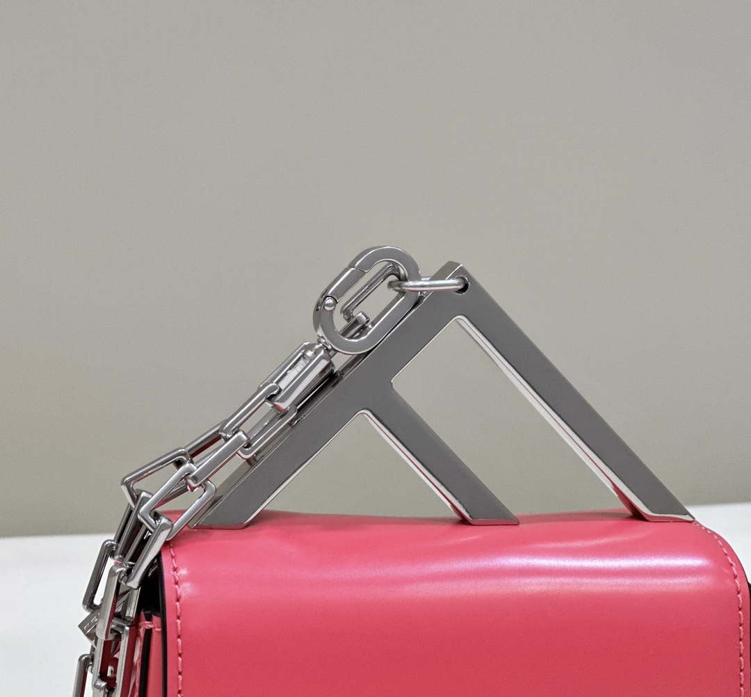 Fendi 7AS173 Fendi First Sight Red leather Nano bag - Default Title - View 5