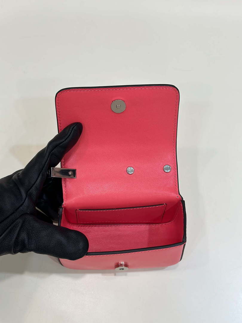 Fendi 7AS173 Fendi First Sight Red leather Nano bag - Default Title - View 7