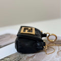 Fendi 7AS368ABVEF0K7E Mamma Baguette Nano Black leather miniature 8677mini - Default Title - View 1