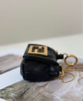 Fendi 7AS368ABVEF0K7E Mamma Baguette Nano Black leather miniature 8677mini