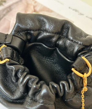 Fendi 7AS368ABVEF0K7E Mamma Baguette Nano Black leather miniature 8677mini - Default Title - View 6
