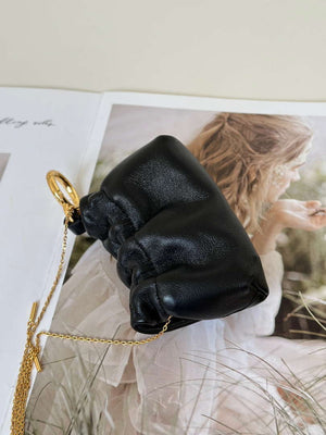 Fendi 7AS368ABVEF0K7E Mamma Baguette Nano Black leather miniature 8677mini - Default Title - View 7