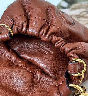 Fendi 7AS368ABVEF0K7E Mamma Baguette Nano Brown leather miniature 8677mini - Default Title - View 8