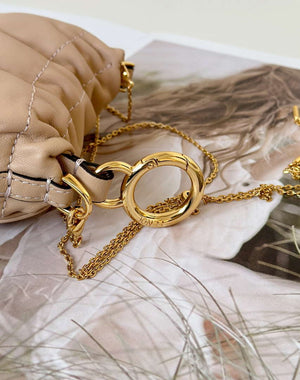 Fendi 7AS368ABVEF0K7E Mamma Baguette Nano Pale Pink leather miniature 8677mini - Default Title - View 3