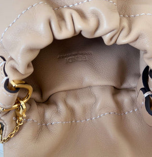 Fendi 7AS368ABVEF0K7E Mamma Baguette Nano Pale Pink leather miniature 8677mini - Default Title - View 9