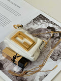 Fendi 7AS368ABVEF0K7E Mamma Baguette Nano White leather miniature 8677mini