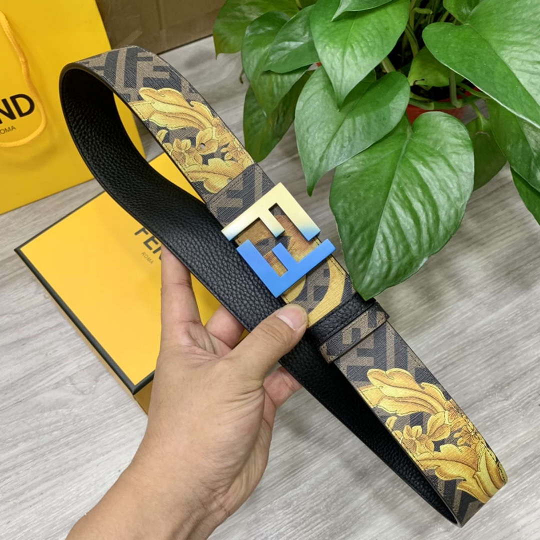 Fendi 7C0424 Belts Designer Calfskin wide 4.0CM F090112
