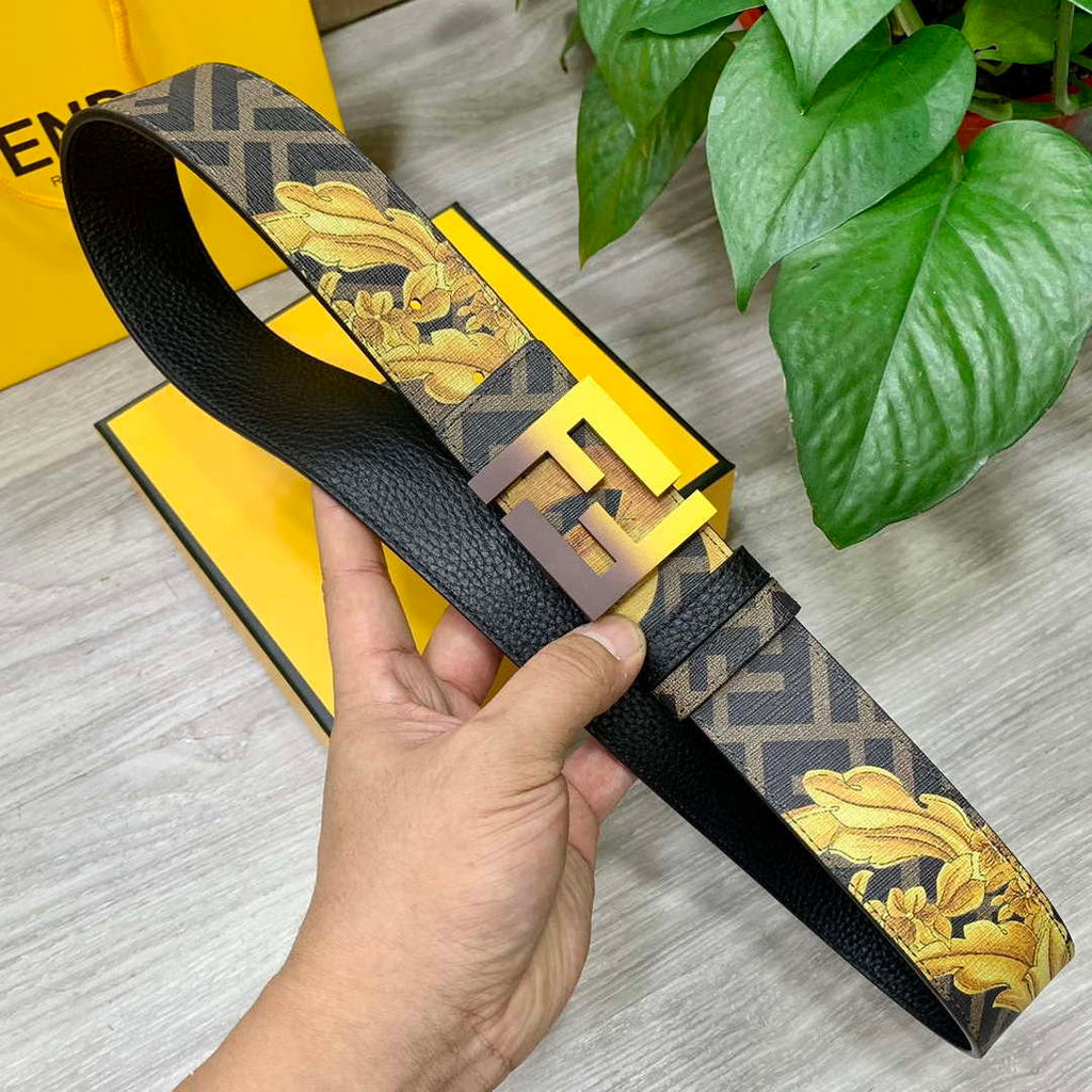 Fendi 7C0424 Belts Designer Calfskin wide 4.0CM F090112