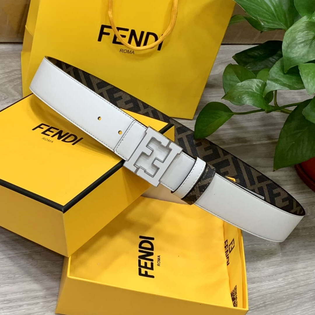 Fendi 7C0424 Belts Designer Calfskin wide 4.0CM F090113