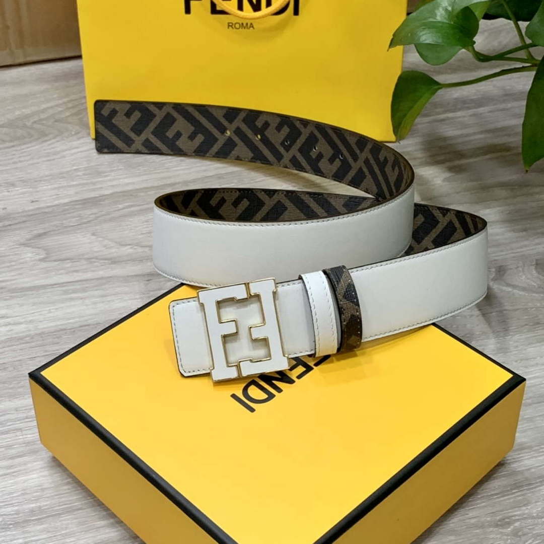 Fendi 7C0424 Belts Designer Calfskin wide 4.0CM F090113