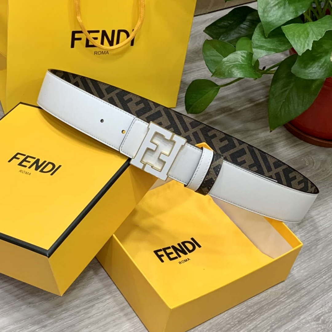 Fendi 7C0424 Belts Designer Calfskin wide 4.0CM F090113