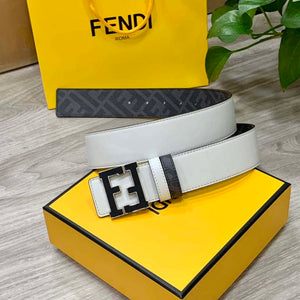 Fendi 7C0424 Belts Designer Calfskin wide 4.0CM F090113 - Black Gold / 80--(95CM£© - View 6