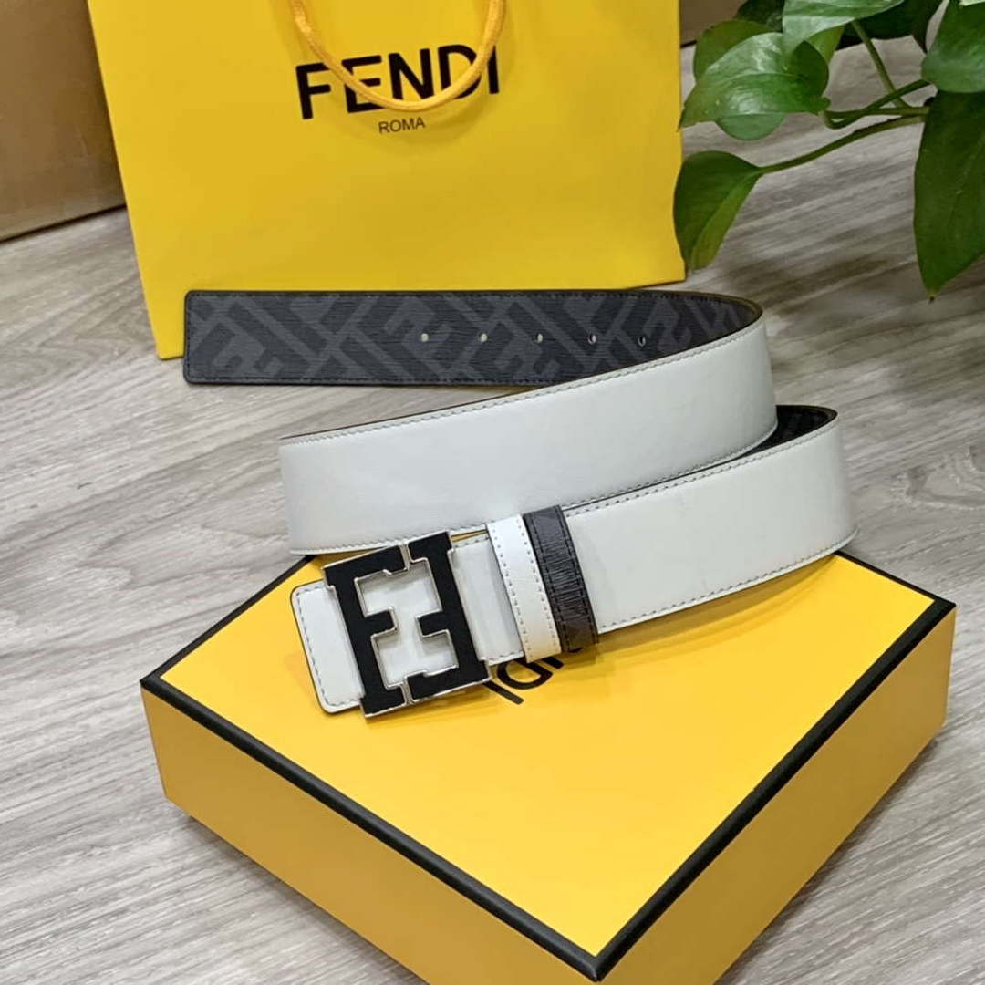 Fendi 7C0424 Belts Designer Calfskin wide 4.0CM F090113