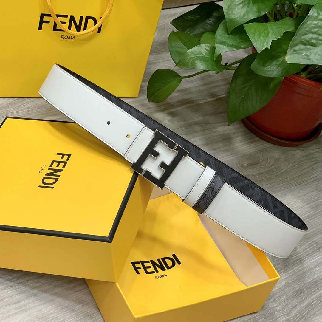 Fendi 7C0424 Belts Designer Calfskin wide 4.0CM F090113