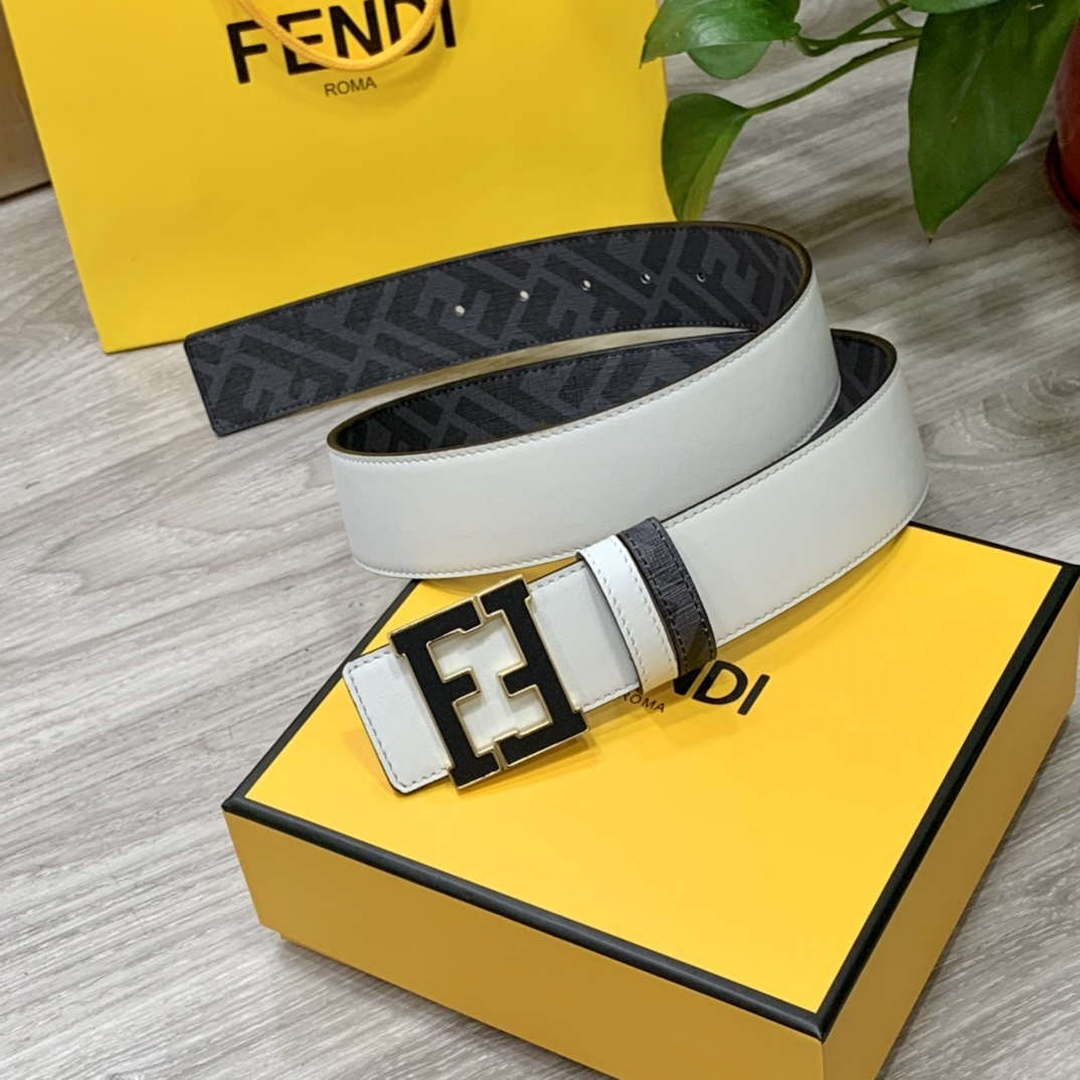 Fendi 7C0424 Belts Designer Calfskin wide 4.0CM F090113